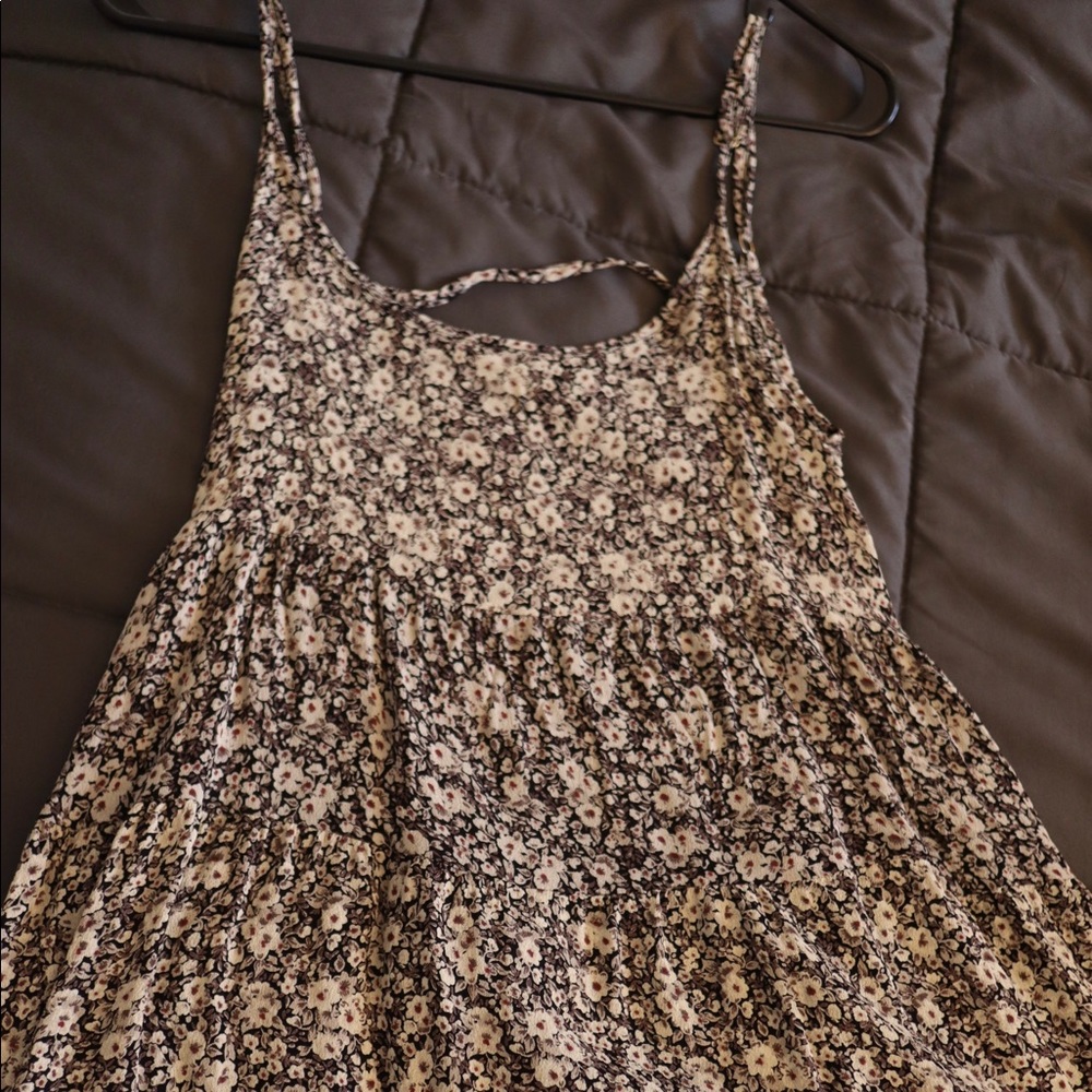 Brandy Melville Black & Cream Floral Sundress